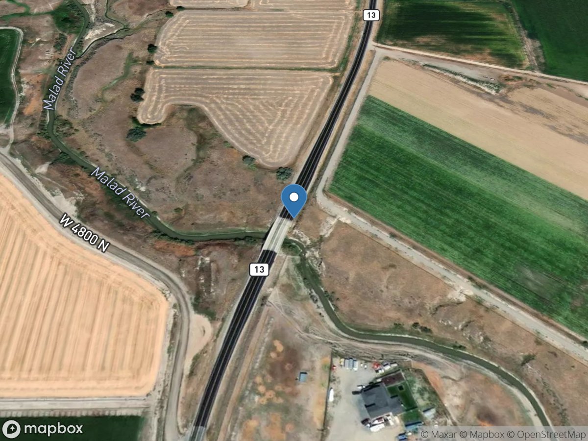 Malad River near Bear River City, UT location