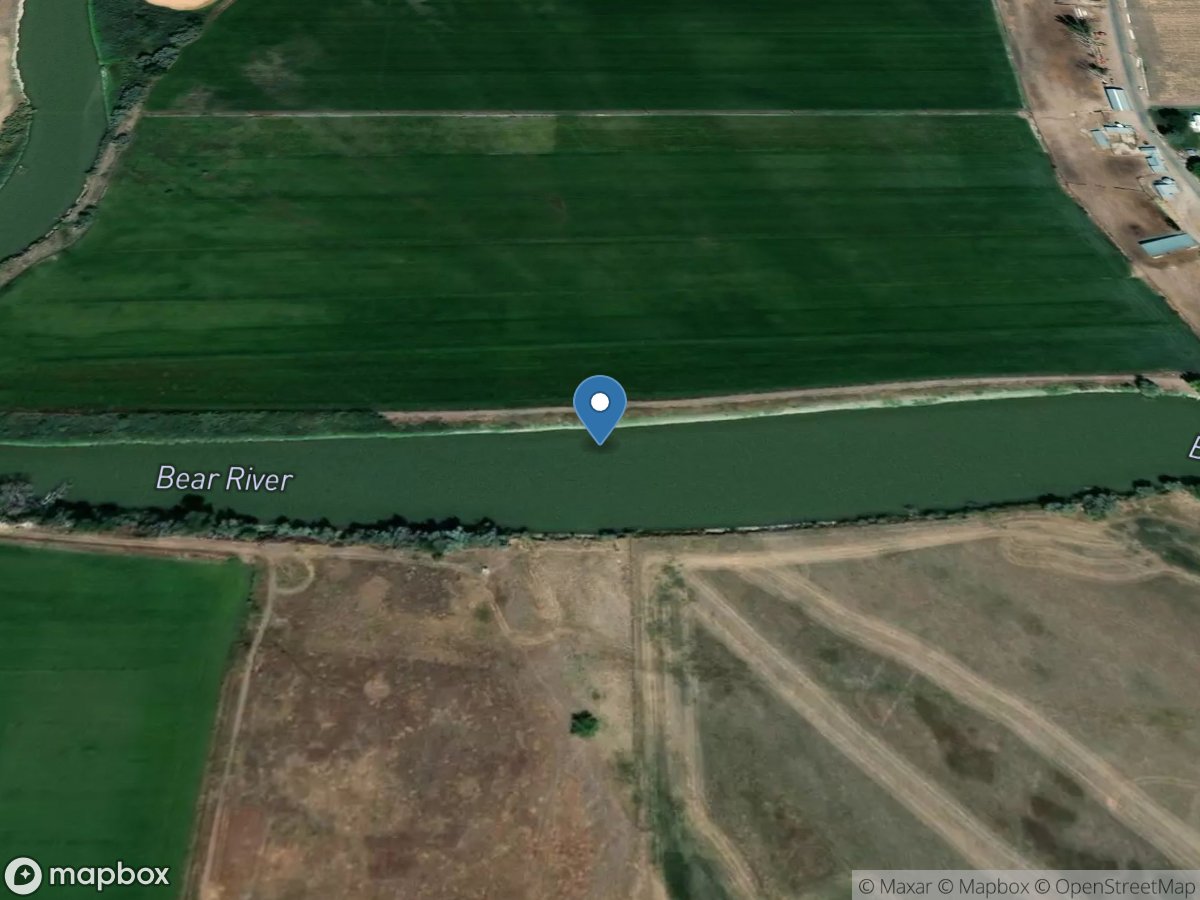 Bear River near Corinne, UT location