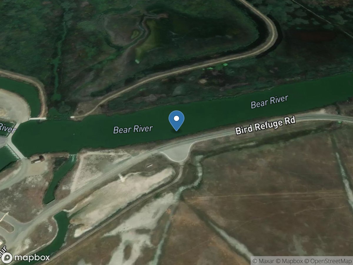 Bear River at Bird Refuge near Brigham City,UT location
