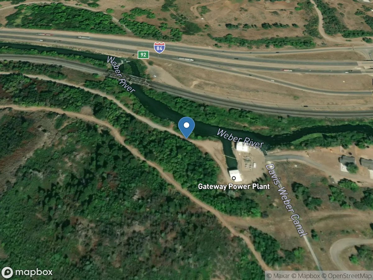 Weber River at Gateway, UT location