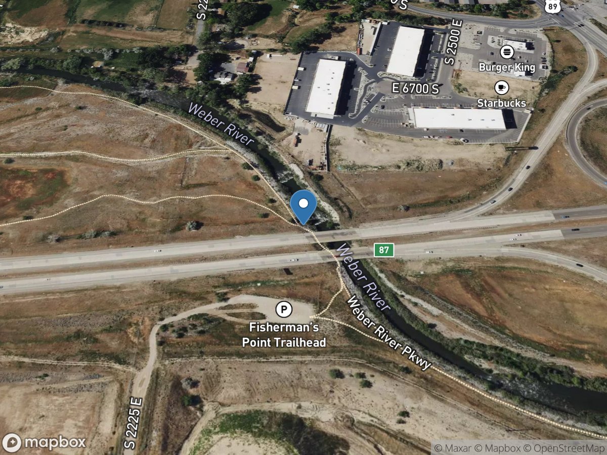 Weber River at I-84 at Uintah, UT location