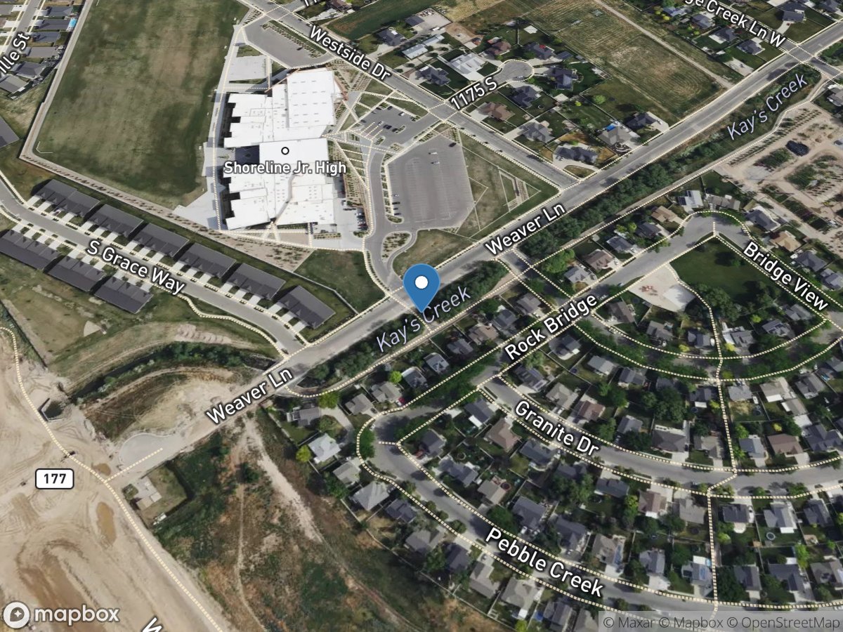 Kays Creek near Layton, Utah location