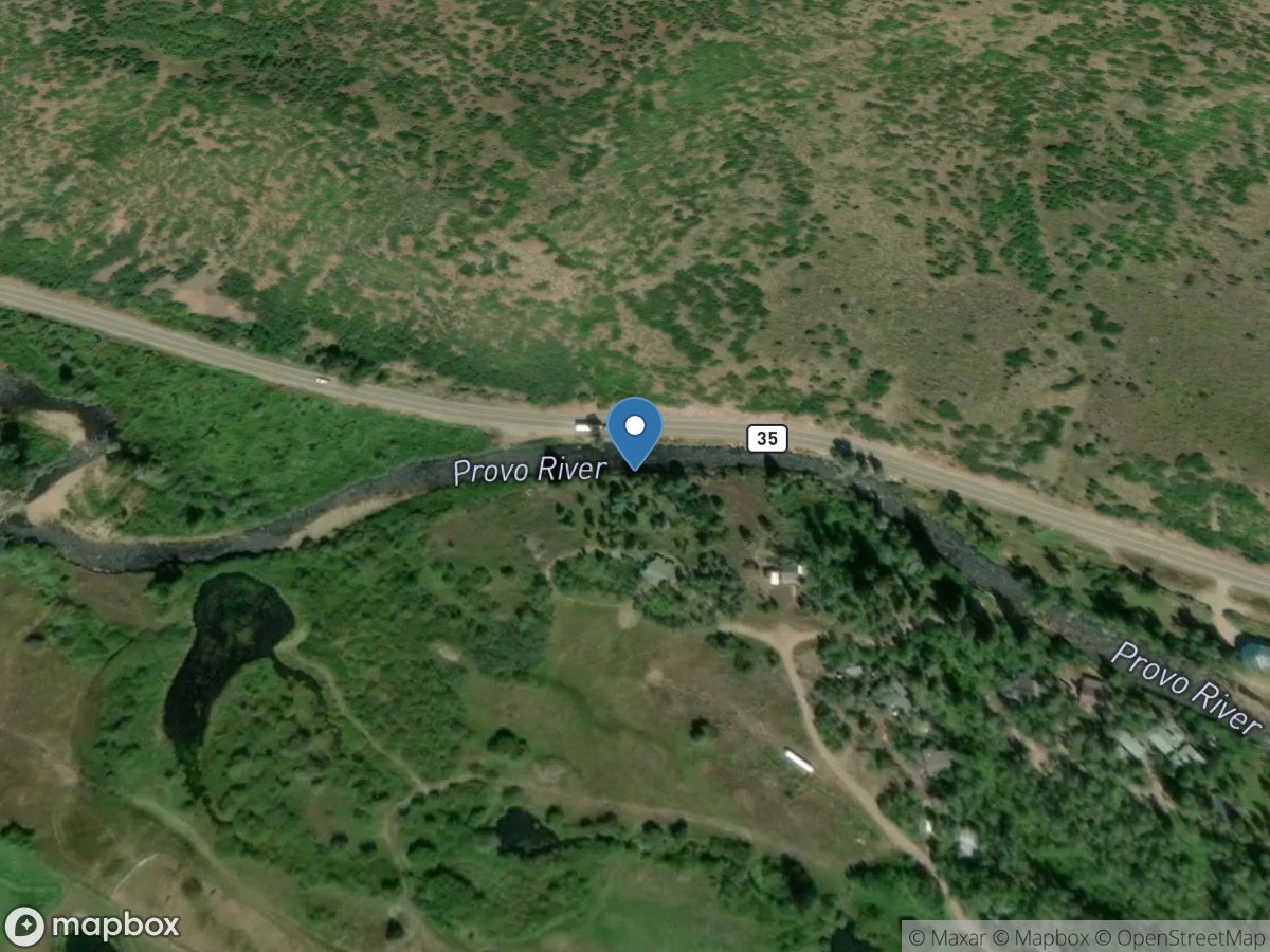 Provo River near Woodland, UT location