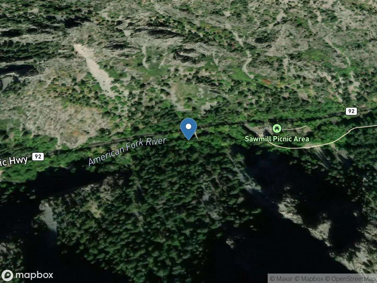 American Fork above Upper Powerplant near American Fk, UT location