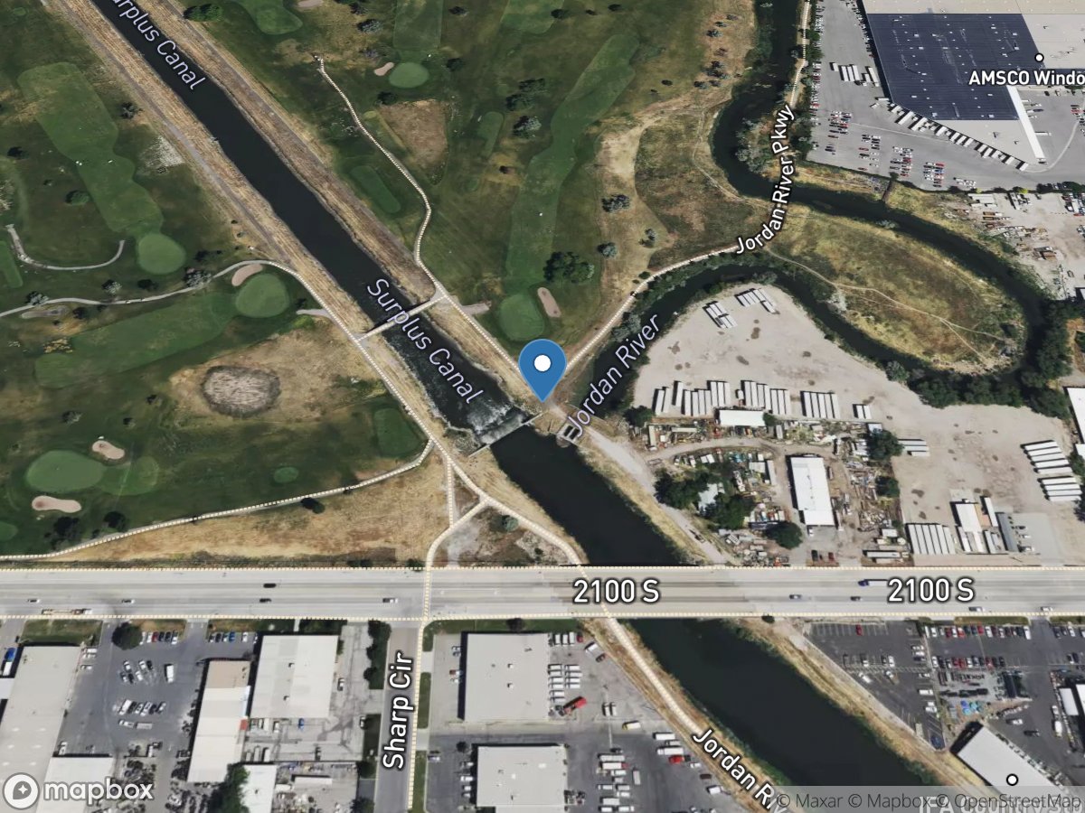 Com Flw Jordan River & Surplus Canal @ Slc, UT location