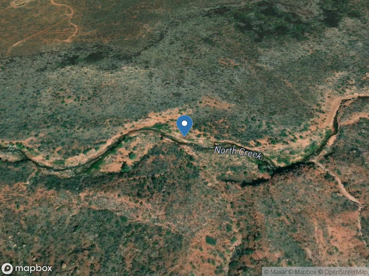 North Creek near Sunset Canyon Ranch, Zion Np, UT location