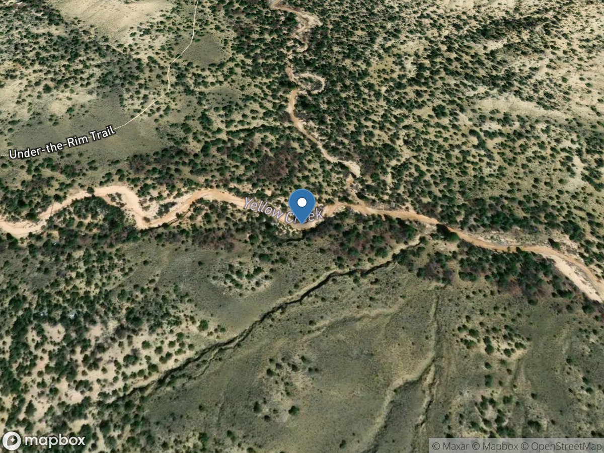 Yellow Creek IN Bryce Canyon Np, UT location