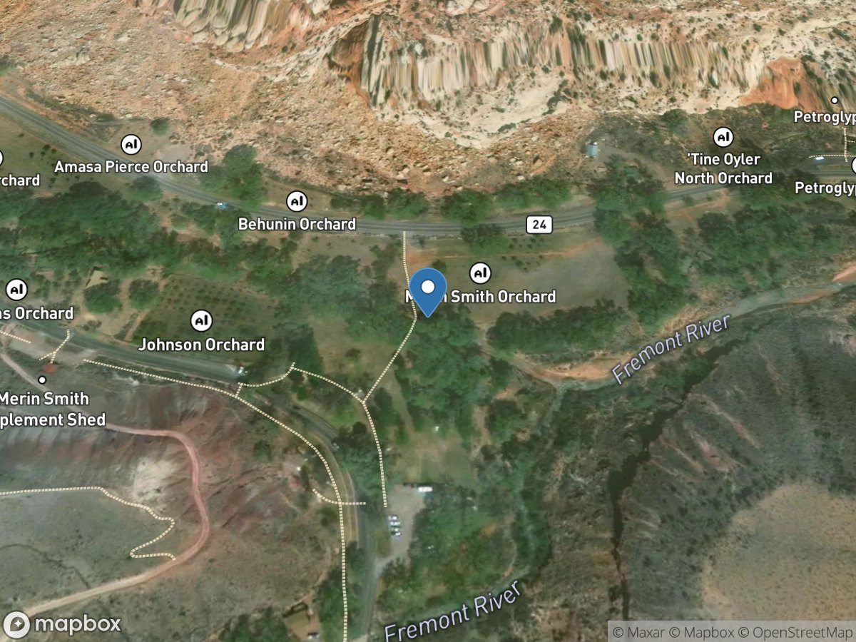 Sulphur Creek above Fremont R, Capitol Reef Np, UT location