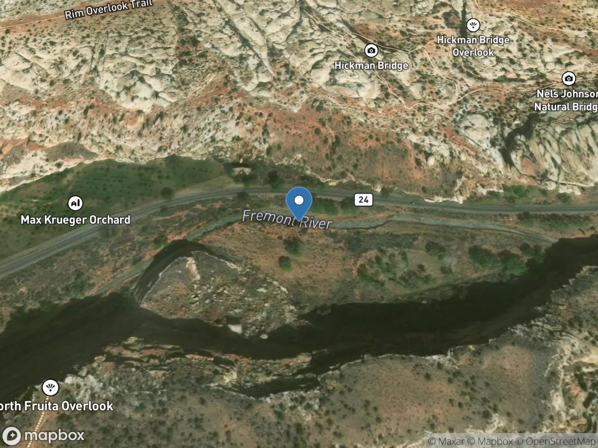 Fremont River at Hickman Brg Trlhd, Capital Reef Np UT location