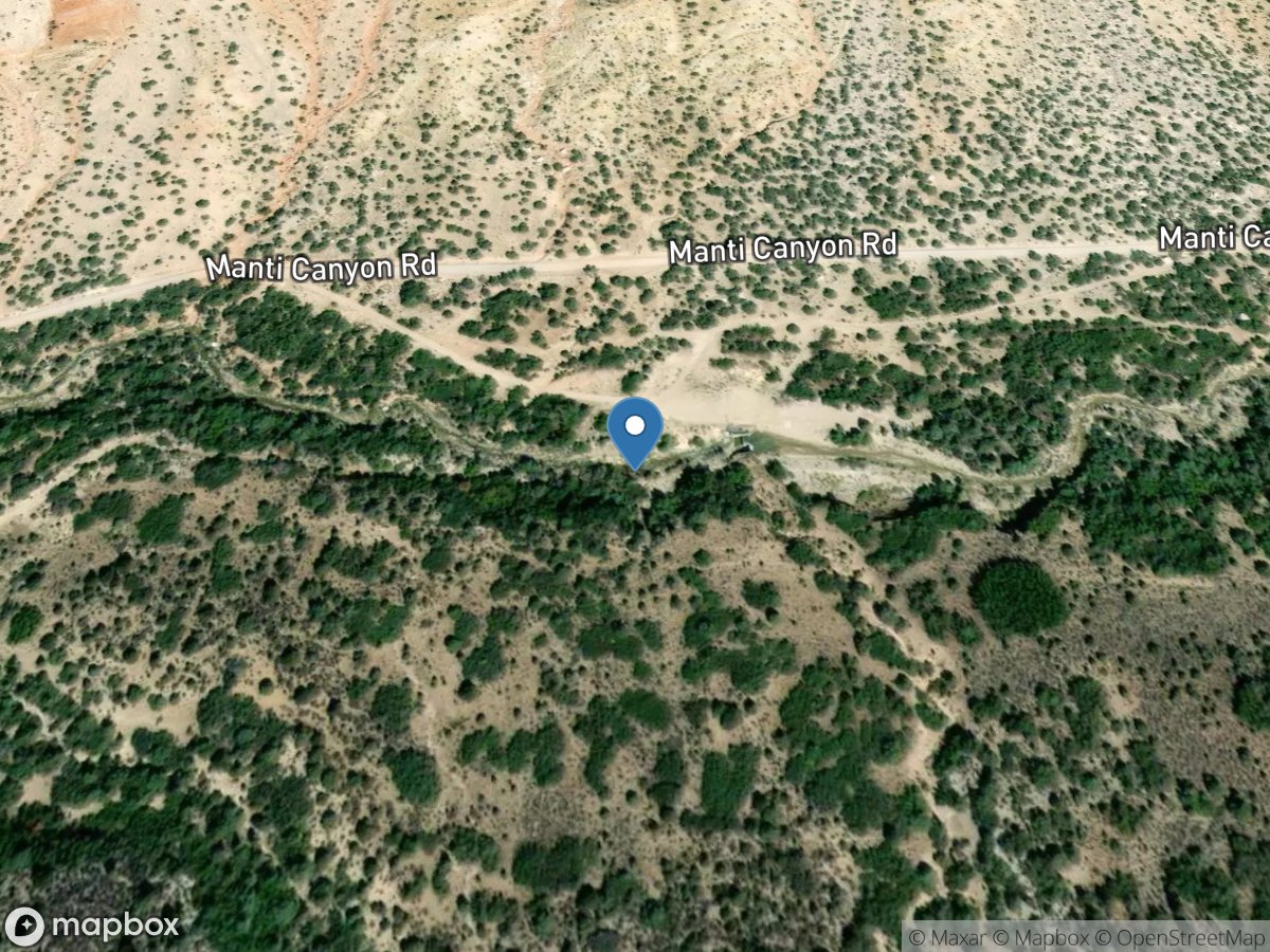 Manti Creek downstream of diversion location