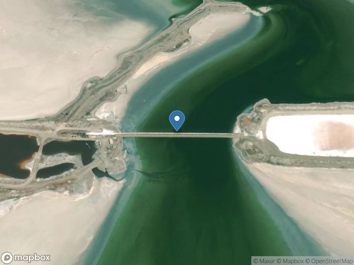 Bear River Bay Outflow at Gsl Minerals CORP Bridge location