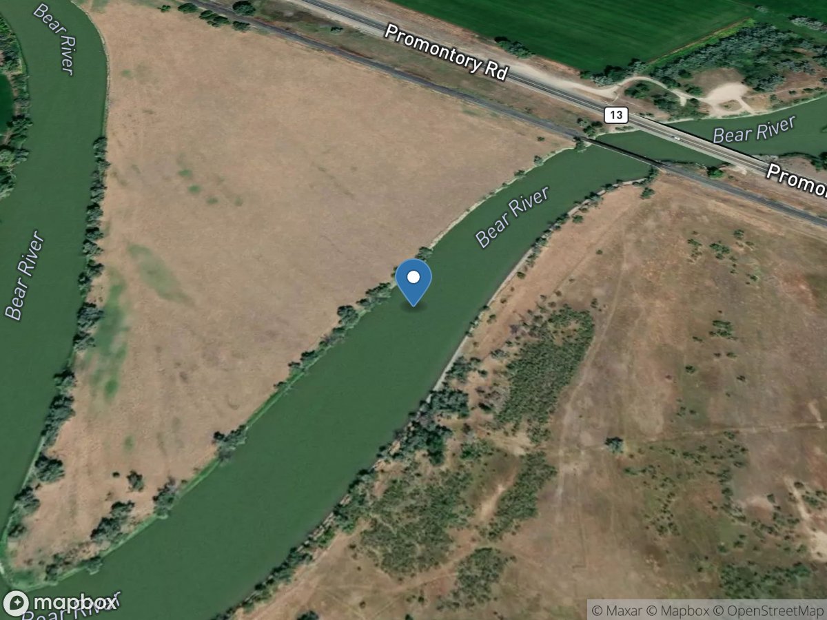 Bear River below Highway 13 location