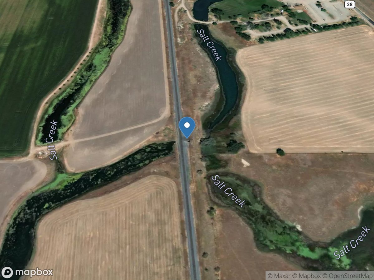 Salt Creek near Crystal Hot Springs location