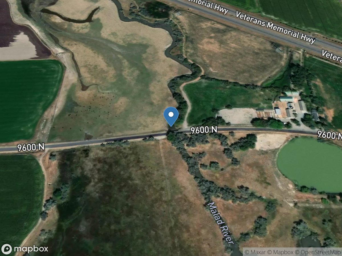 Malad River at 9600 North location