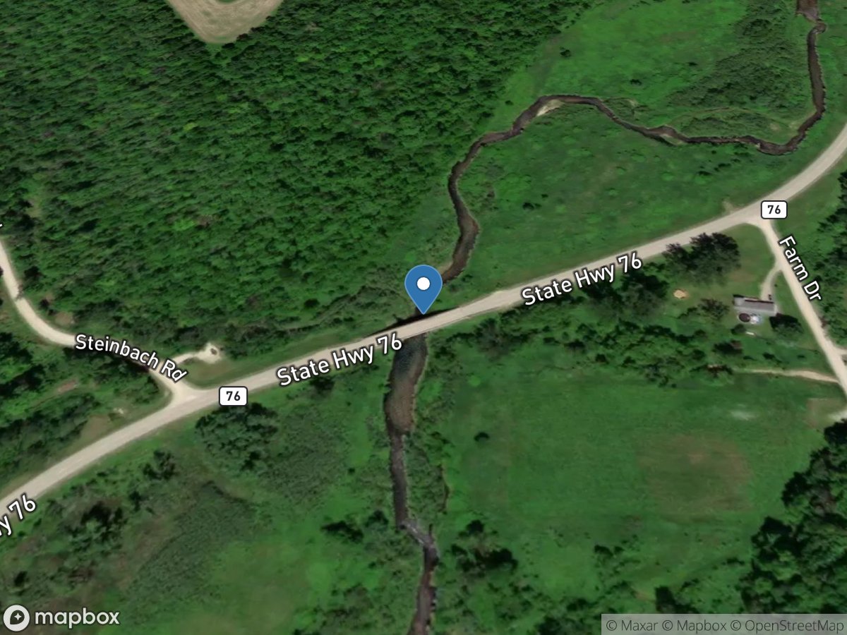 Waterloo Creek near Dorchester, IA location