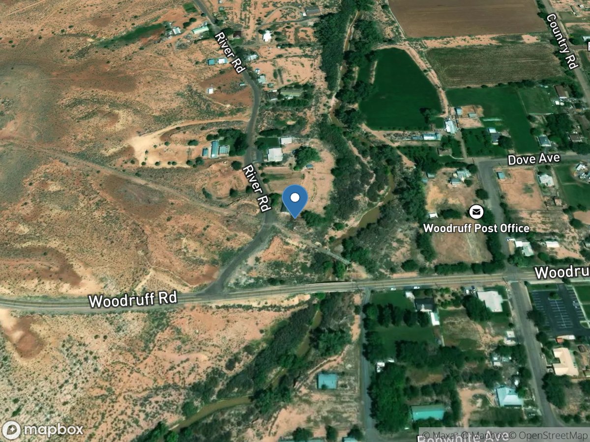 Little Colorado River at Woodruff, AZ location