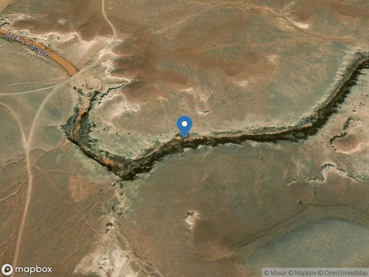 Jacks Canyon Creek near Winslow, AZ location