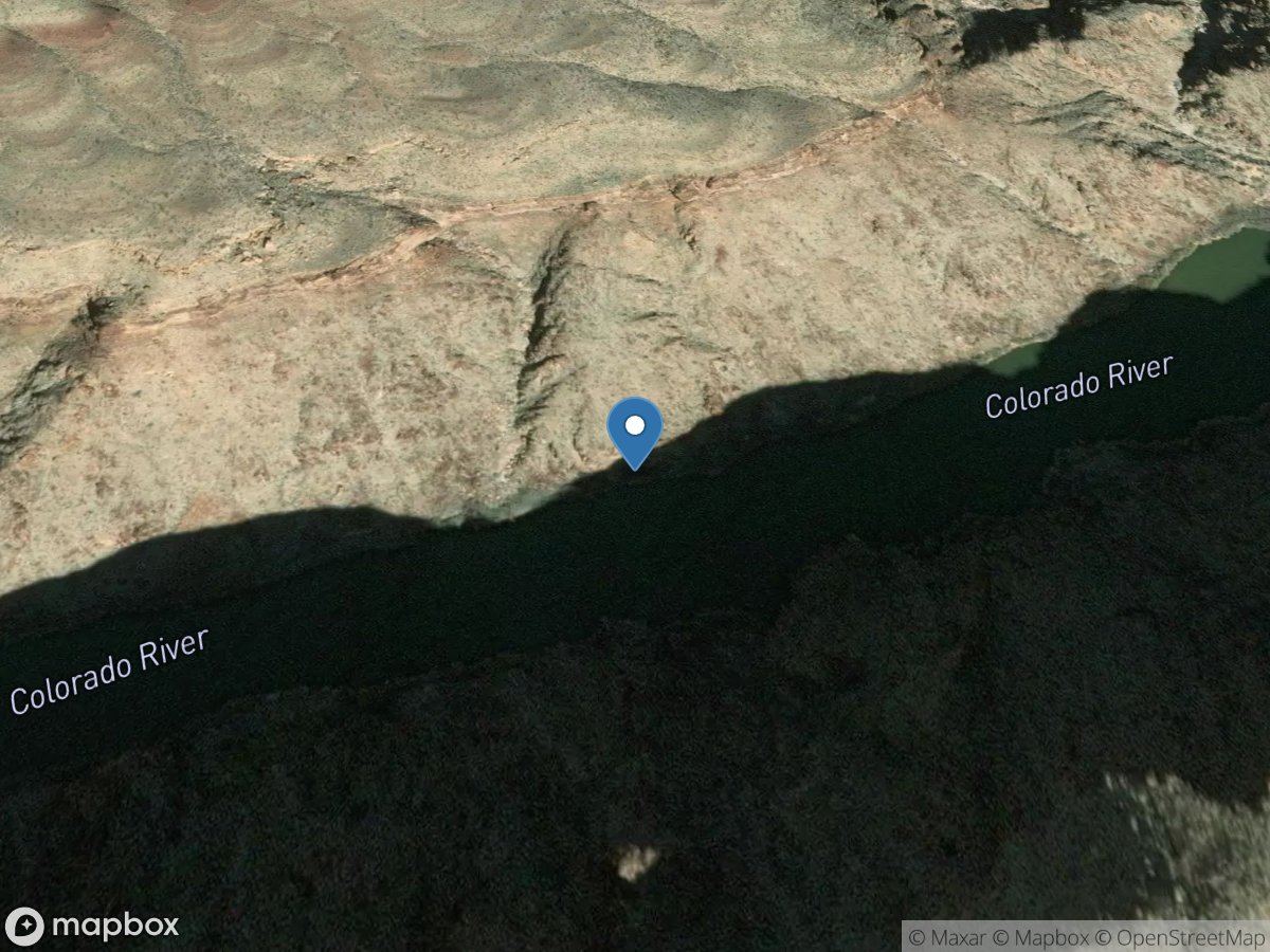 Colorado Rvr above Diamond Creek near Peach Springs AZ location