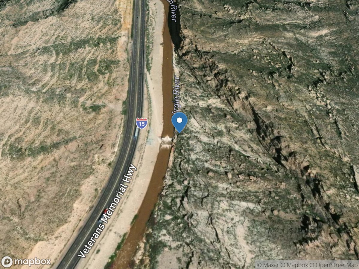 Virgin RV above the Narrows near Littlefield, AZ location