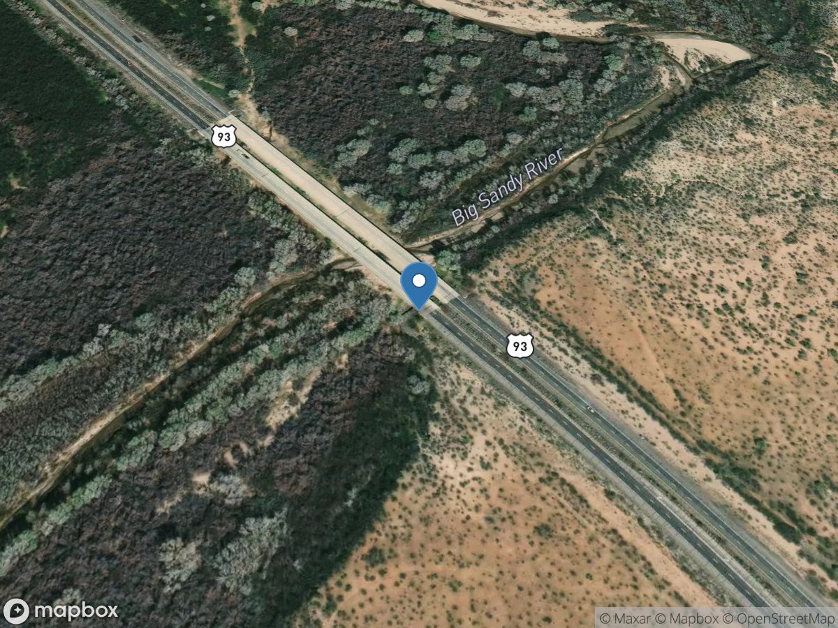 Big Sandy River at US 93 Bridge, near Wikieup, AZ location
