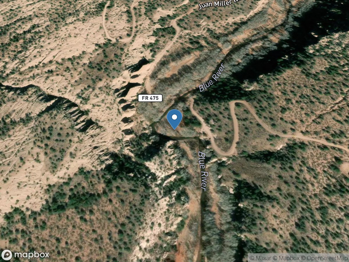 Blue River near Clifton, Az. location