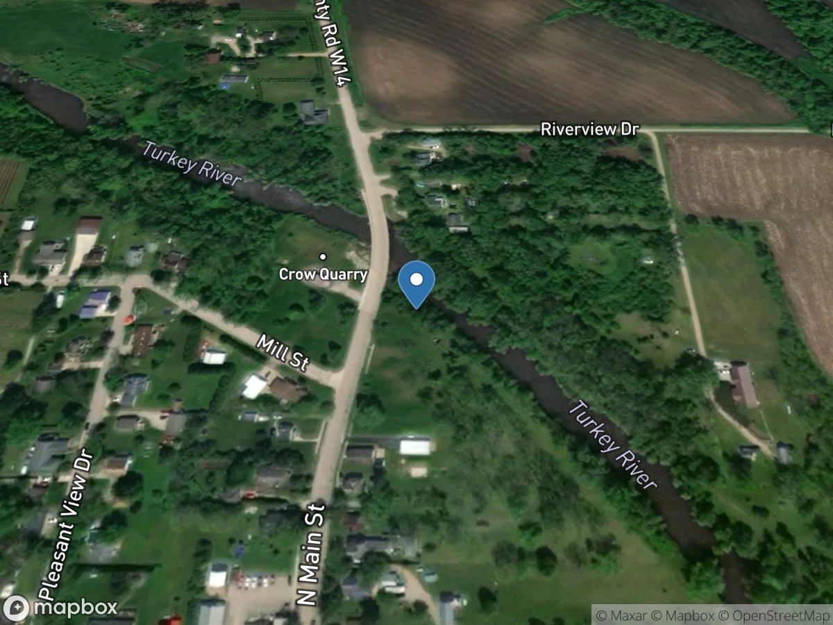 Turkey River at Spillville, IA location