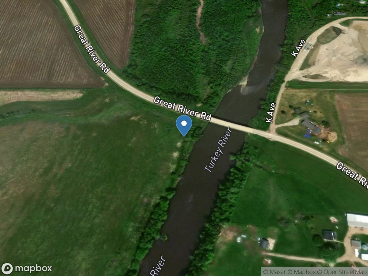 Turkey River near Eldorado, IA location