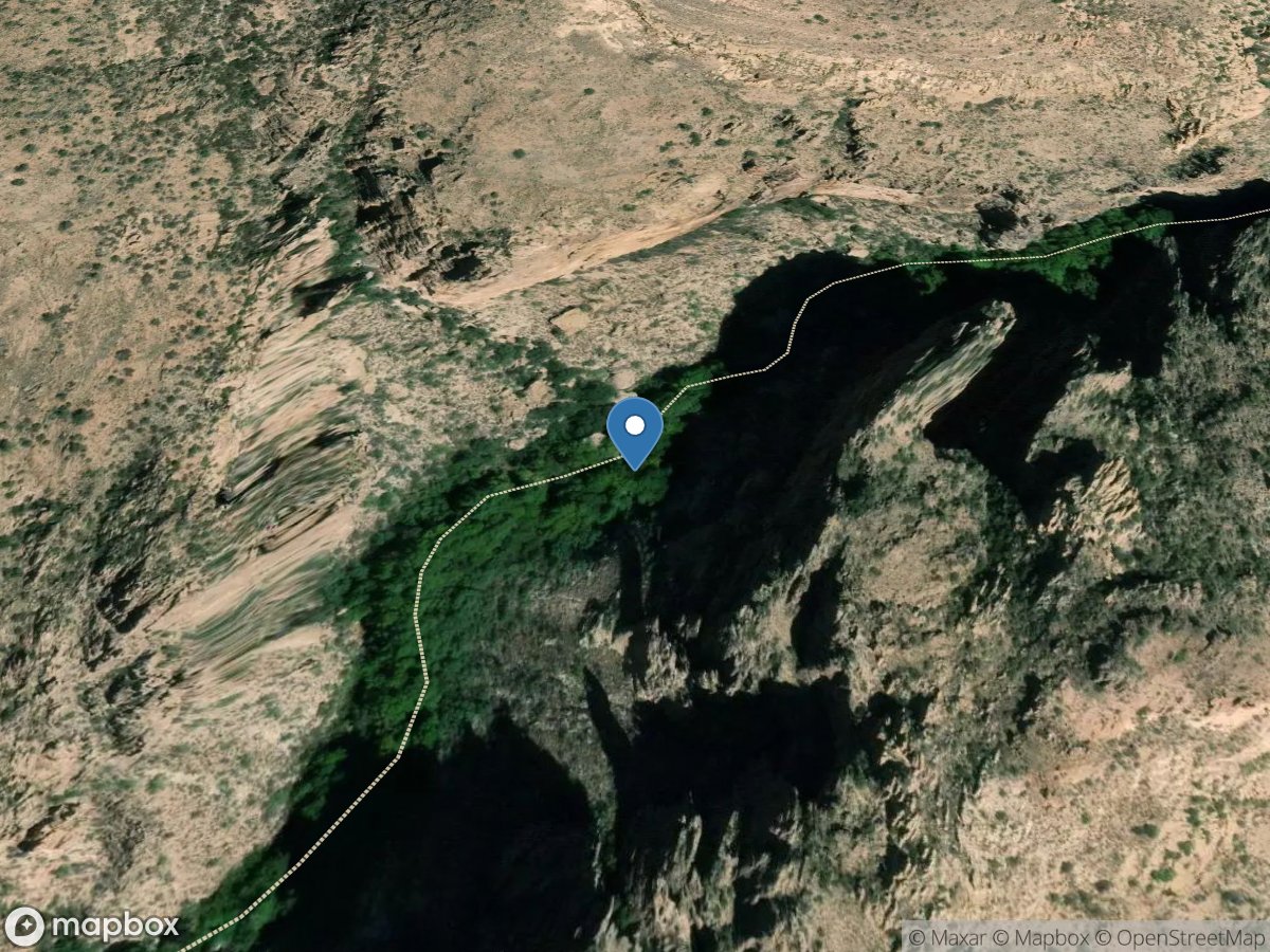 Redfield Cyn above Swamp Spgs Cyn, near Redington, AZ location