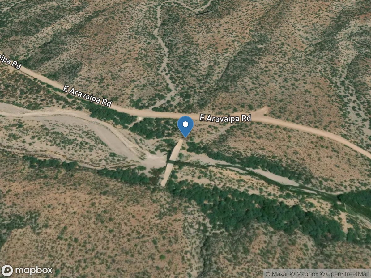 Aravaipa Creek near Mammoth, Az. location