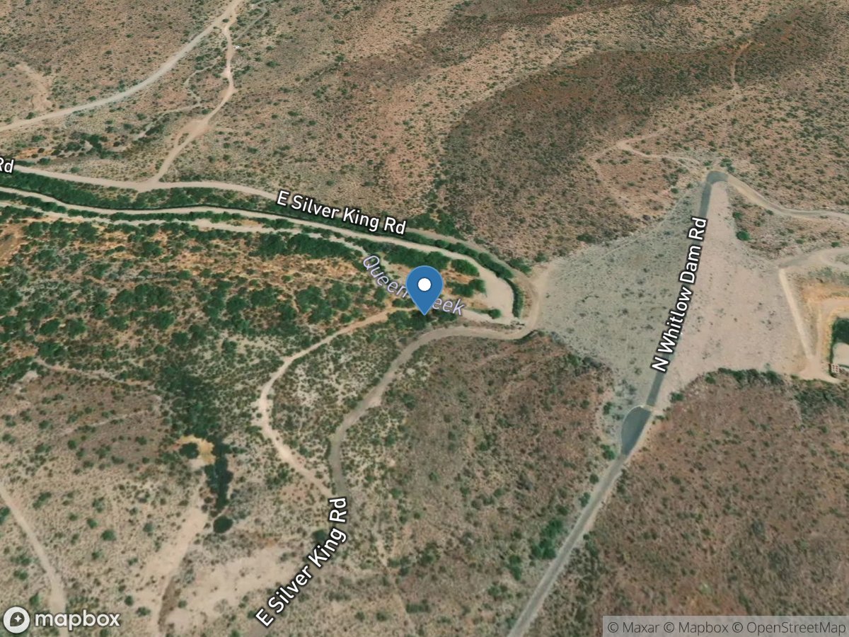 Queen Creek below Whitlow DAM near Superior, Az. location