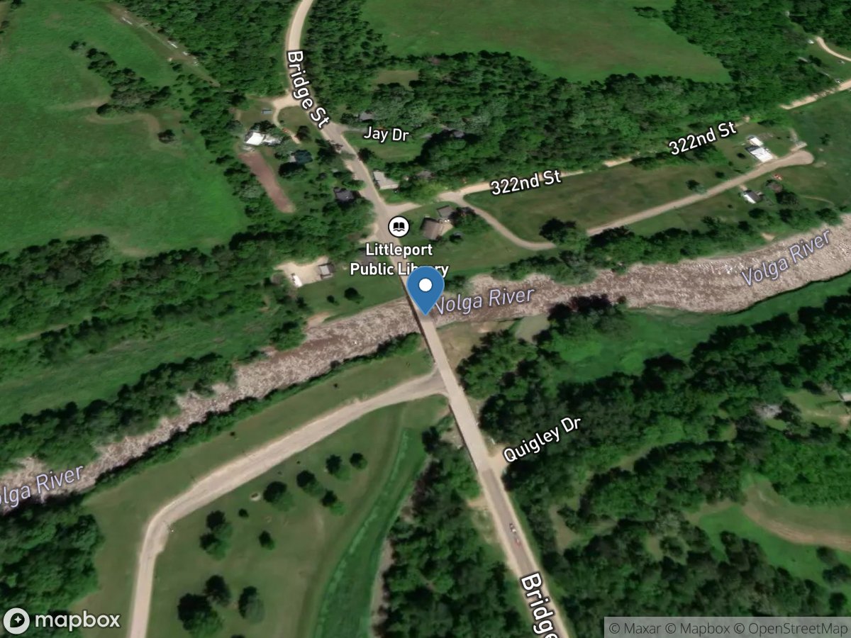 Volga River at Littleport, IA location