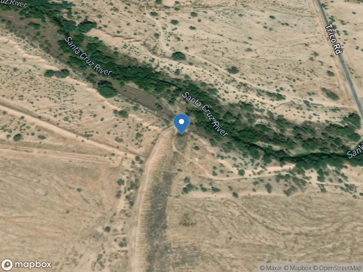 Santa Cruz River at Trico Road, near Marana, Az. location