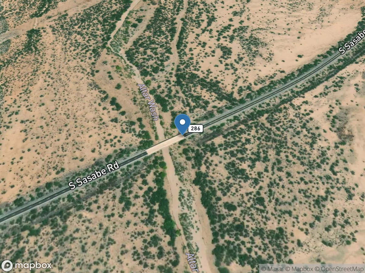 Altar Wash near Three Points, Az. location