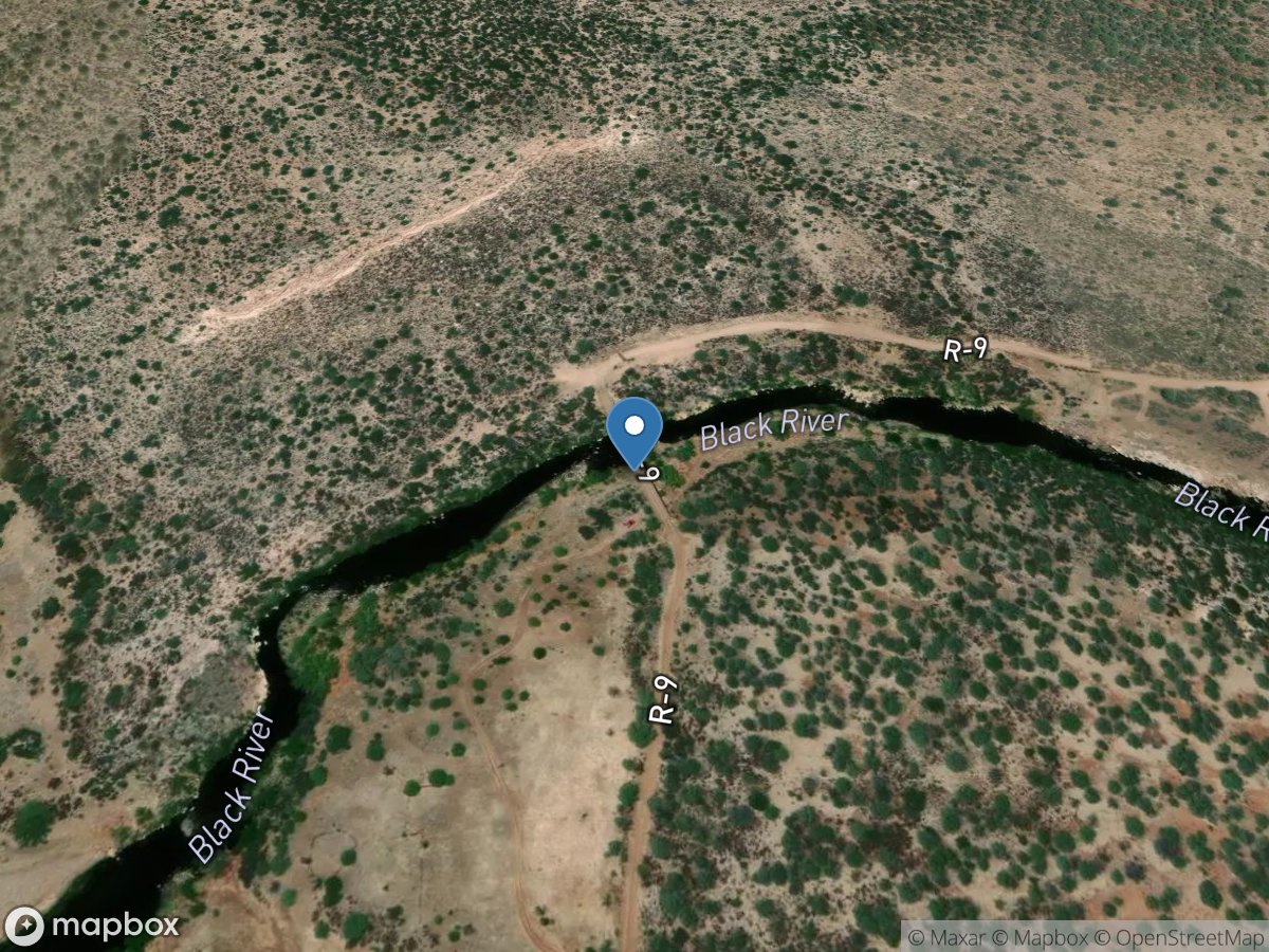 Black River near Fort Apache, Az. location