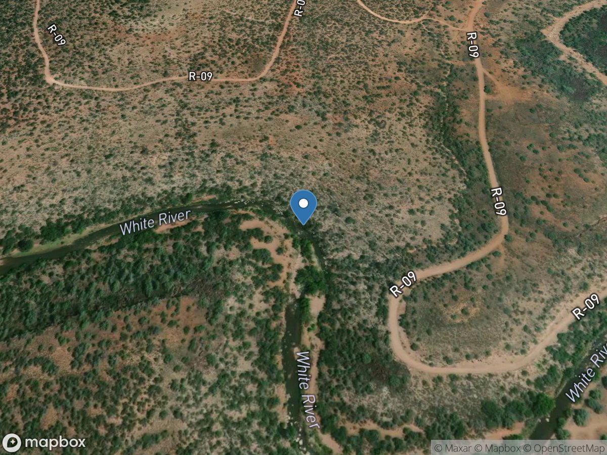 White River near Fort Apache, Az. location