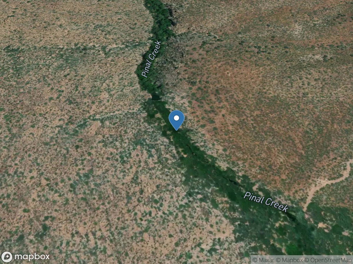 Pinal Creek at Inspiration DAM, near Globe, Az. location