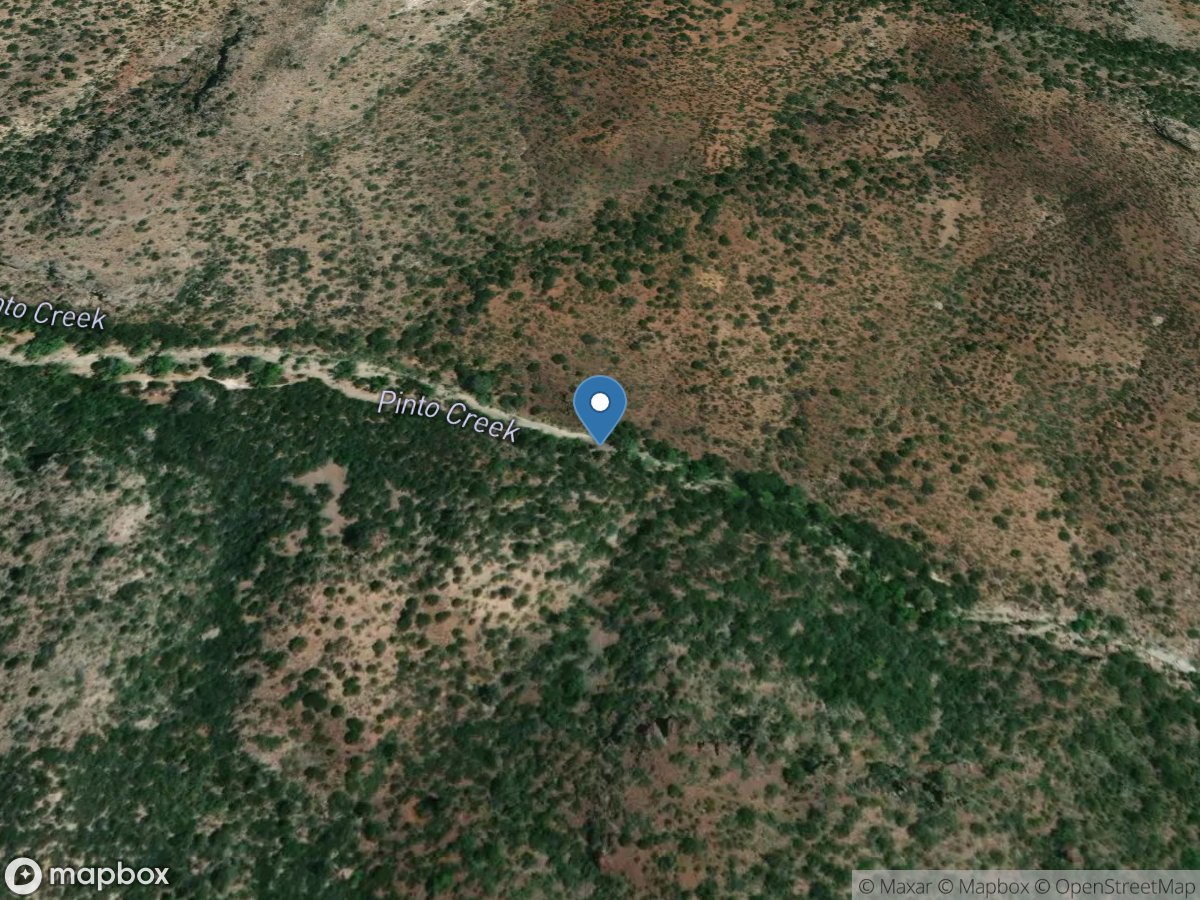 Pinto Creek above Haunted Canyon near Miami, AZ location