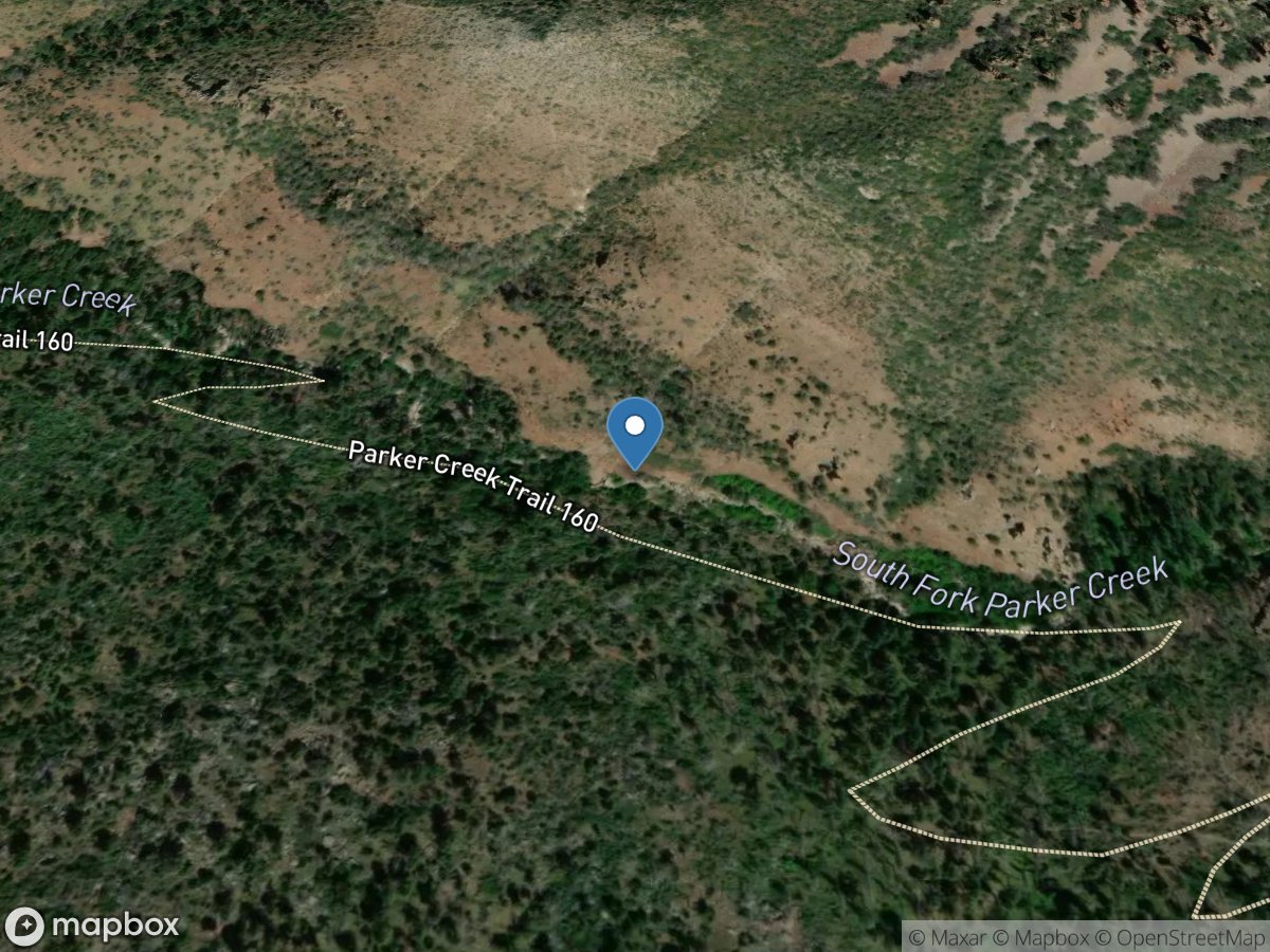 South Fork Parker Creek near Roosevelt, AZ location