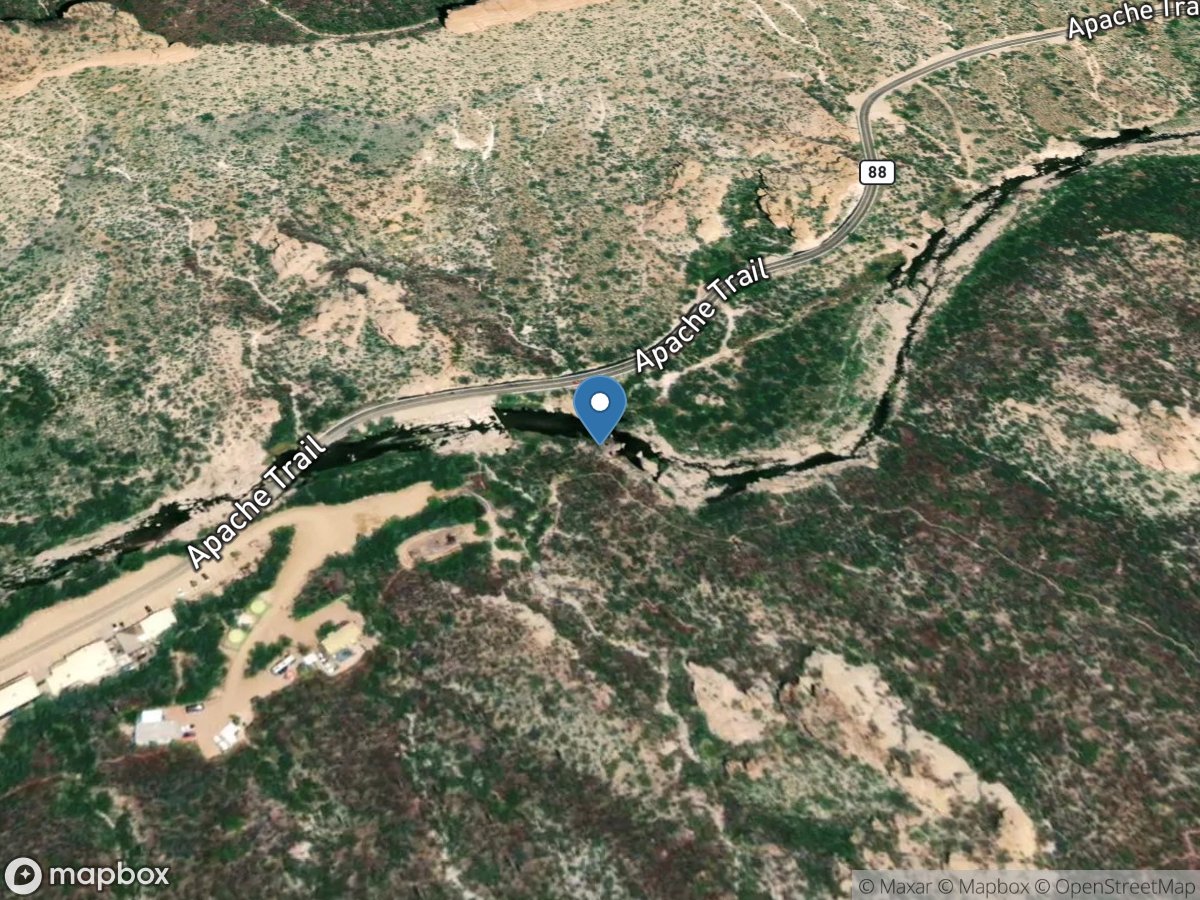 Tortilla Creek at Tortilla Flat, AZ location