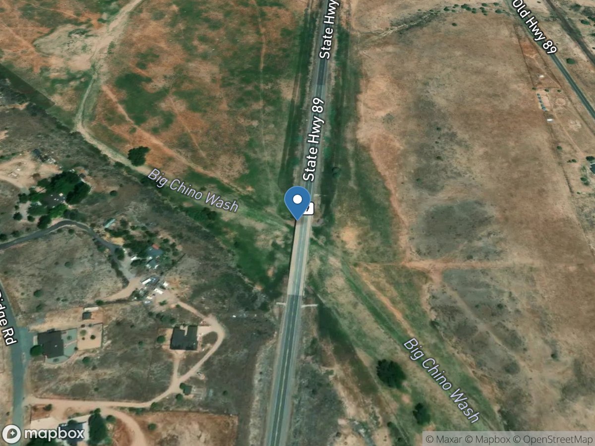 Big Chino Wash at Paulden, AZ location