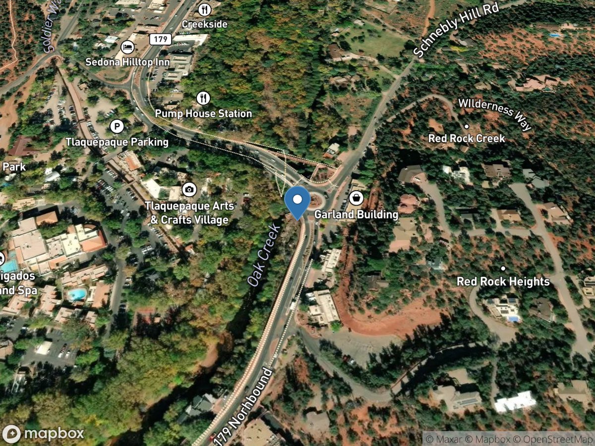 Oak Creek near Sedona, AZ location