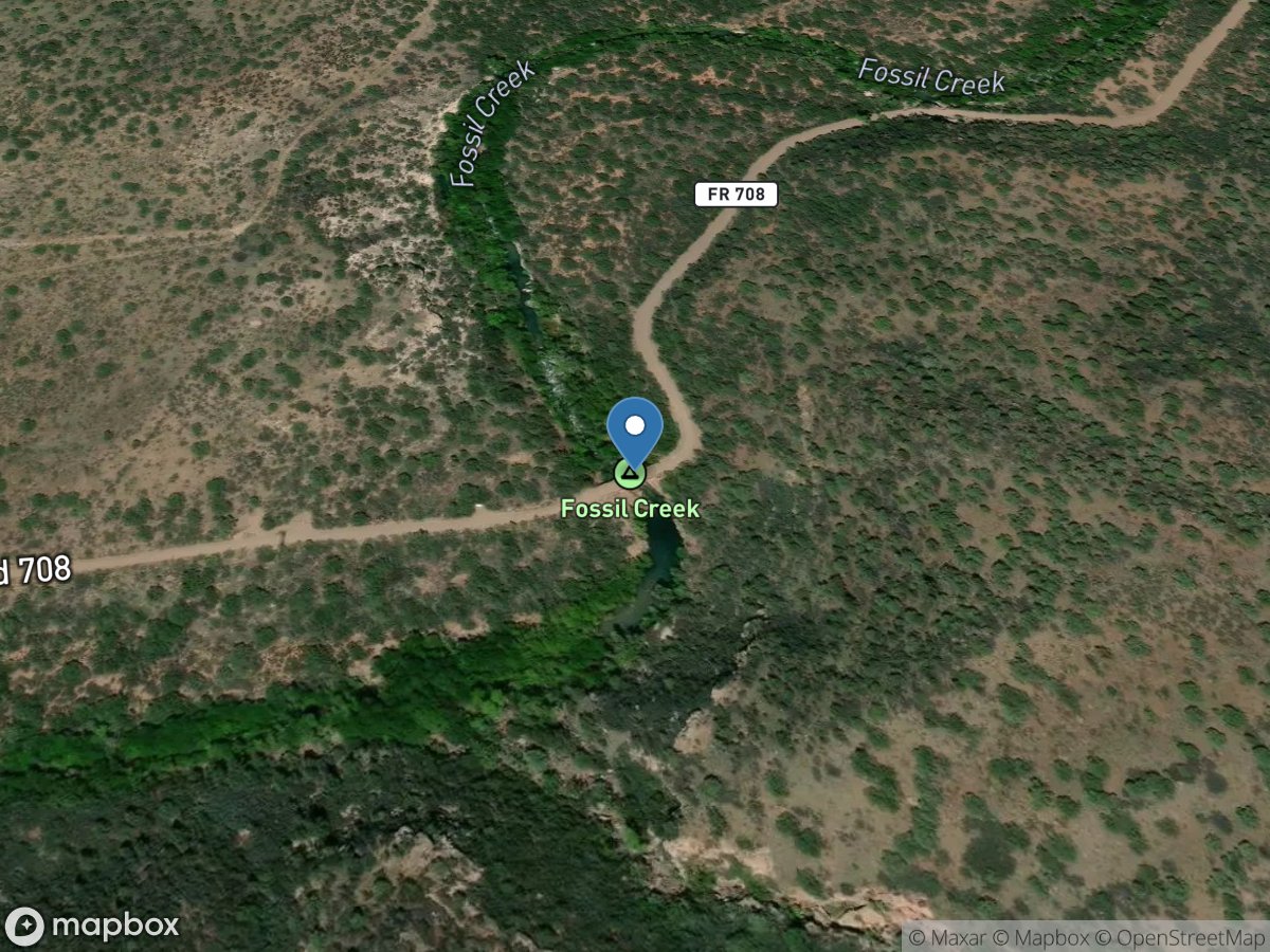 Fossil Creek near Strawberry, AZ location