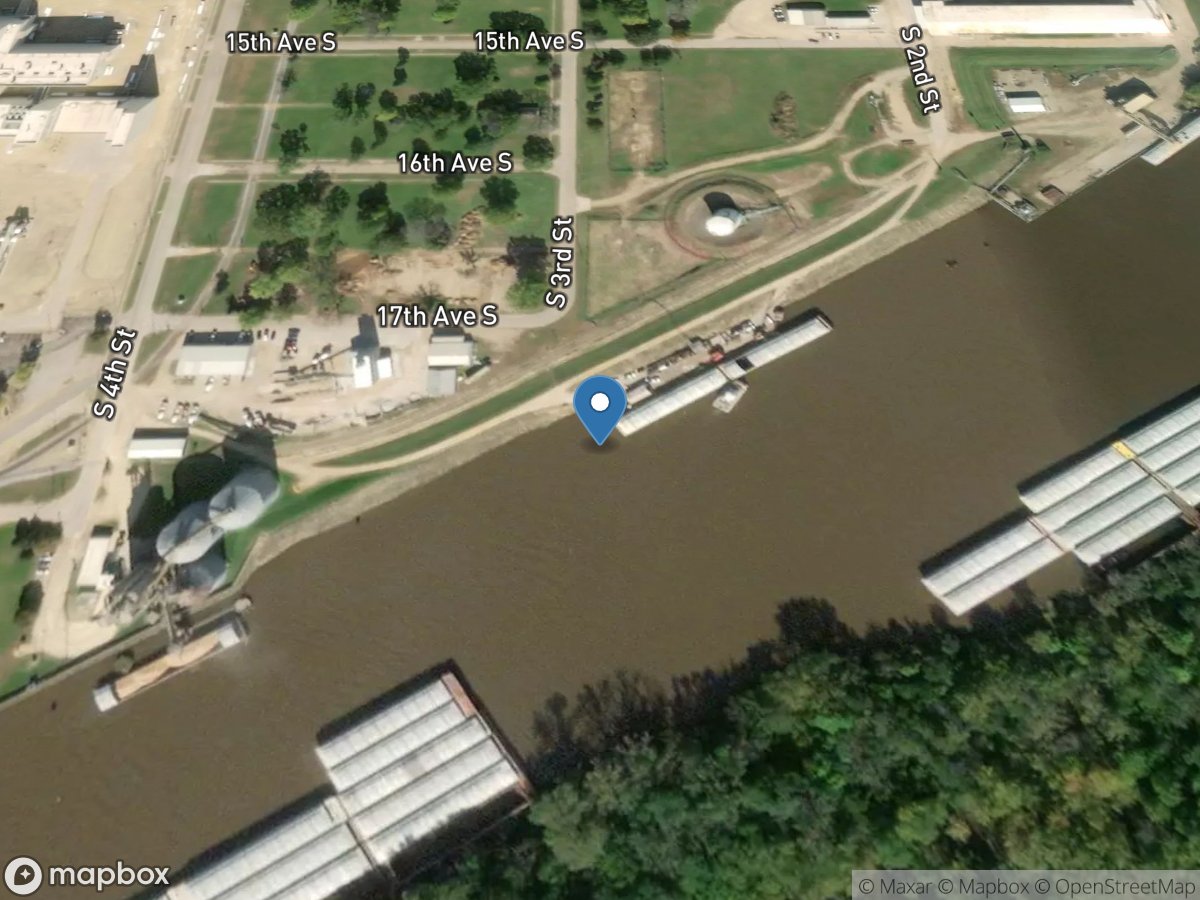 Beaver Slough at 3rd Street at Clinton, IA location