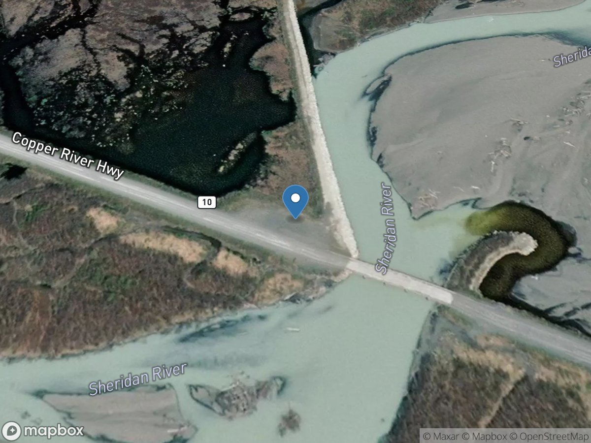 Sheridan River near Cordova AK location