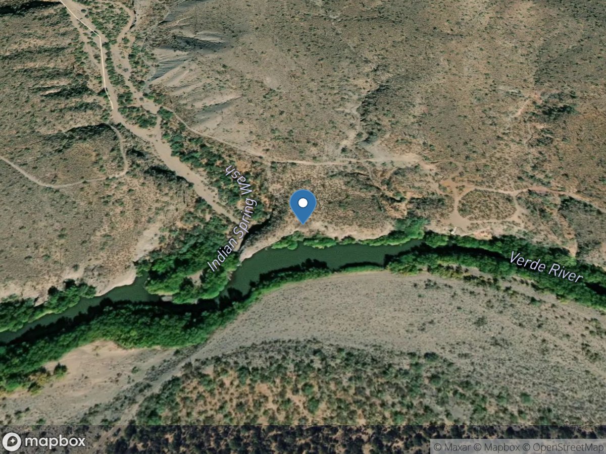 Verde River below Bartlett DAM, AZ location