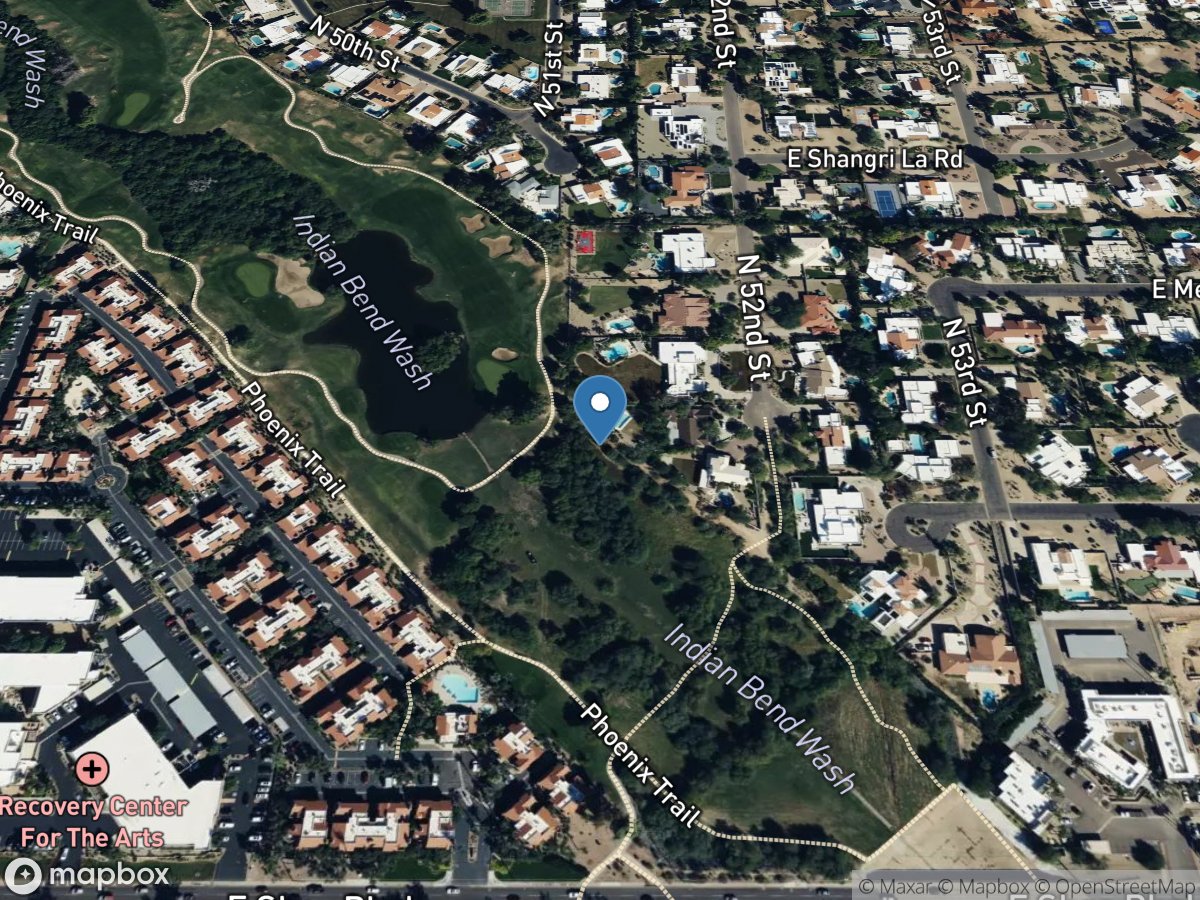 Indian Bend Wash at Shea BLVD, at Phoenix, Az. location