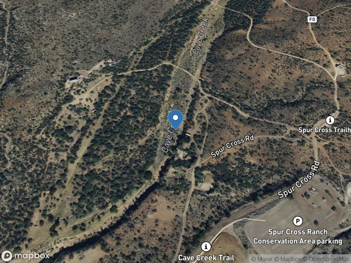 Cave Creek below Cottonwood Creek near Cave Creek, Az. location