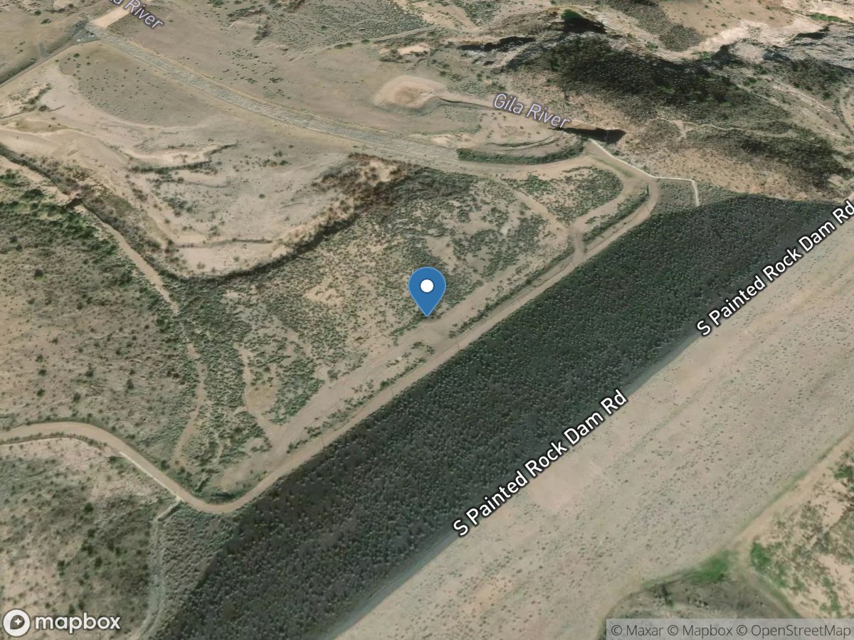 Gila River below Painted Rock DAM, AZ location