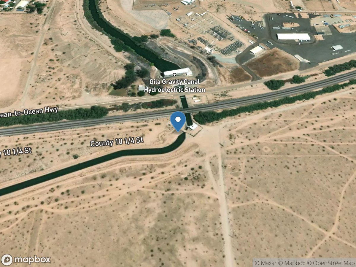 Gila Gravity Canal at Yuma-Mesa Pumping Plant, AZ location