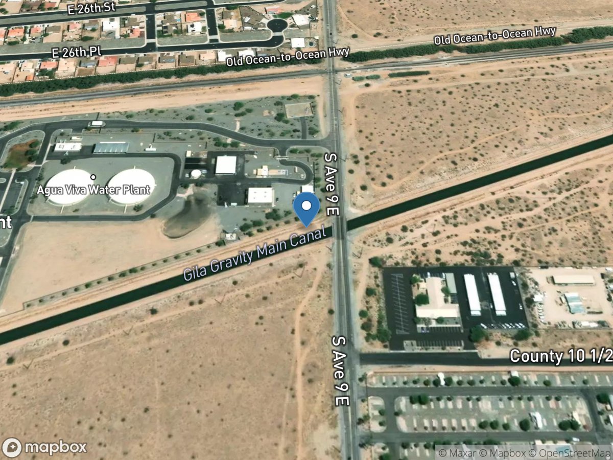 City of Yuma Diversion at Avenue 9e Pumping Plant location